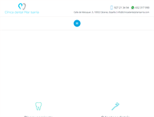 Tablet Screenshot of clinicadentalpilarisarria.com